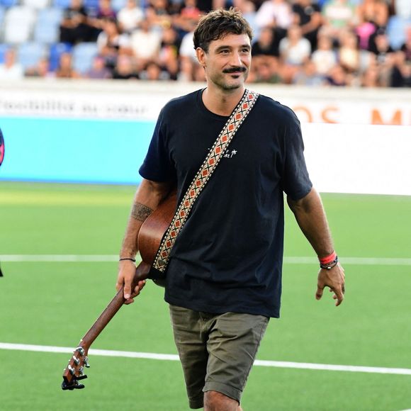 Jérémy Frerot - Les célébrités participent au match caritatif "Charity All Stars" au profit des associations "Zoé4life" et "Princesse Margot" au stade de la Tuilière à Lausanne (Suisse), le 5 septembre 2026. Ce soir-là, 140.000 euros ont été récoltés au profit de ces oeuvres de charité. © Romain Doucelin / Bestimage