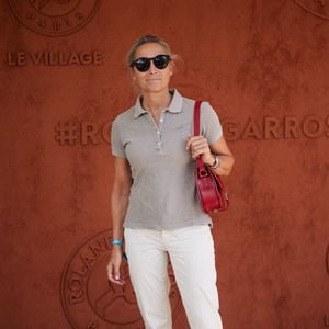 Anne-Sophie Lapix au village lors des Internationaux de France de tennis de Roland Garros 2023, à Paris, France, le 4 juin 2023. © Cyril Moreau/Bestimage