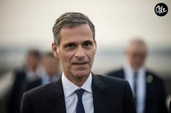 Rodolphe Saadé, directeur général de Compagnie maritime d’affrètement - Le président Emmanuel Macron arrive au Mucem (Musée des civilisations de l'Europe et de la Méditerranée) à Marseille le 27 juin 2023. © Eliot Blondet / Pool / Bestimage
