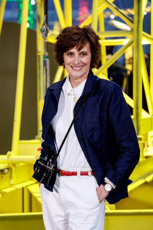 Inès de La Fressange au photocall du défilé Chanel Collection Femme Prêt-à-Porter Automne/Hiver 2026-2027 lors de la Fashion Week de Paris (PFW) au Grand Palais, à Paris, France, le 9 mars 2026. © Olivier Borde/Bestimage
