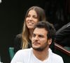 Amir Haddad et sa femme Lital en tribune lors des internationaux de tennis de Roland-Garros le 28 mai 2018. © Dominique Jacovides / Cyril Moreau / Bestimage