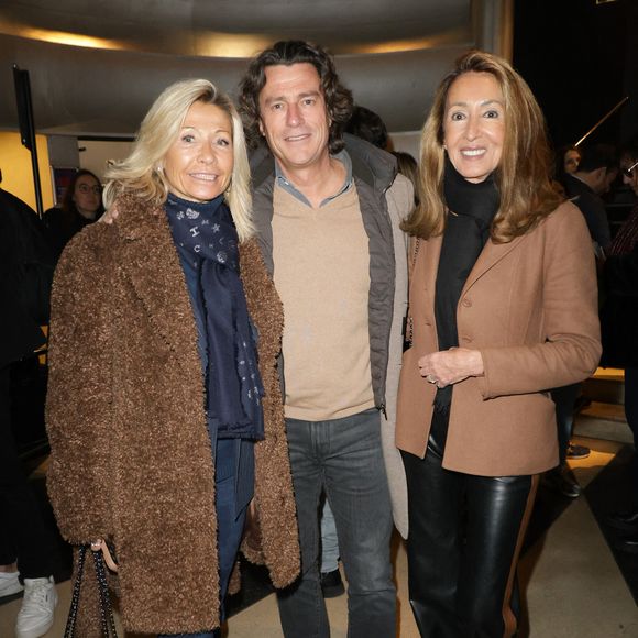 Exclusif - Natty Belmondo avec son ami et Nicole Coullier - Célébrités assistent au spectacle "Authentique" de Ary Abittan à la Cigale à Paris les 18, 19, 22 et 23 février 2025. © Coadic Guirec/Bestimage
