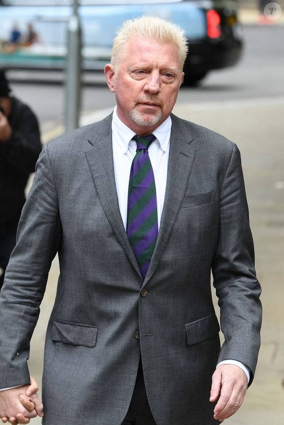 Boris Becker et sa compagne Lilian de Carvalho se rendent au tribunal "Southwark Crown Court" pour le derbnier du jour du procès pour fraude fiscale de Boris Becker. Photo par Bestimage