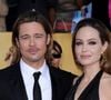 Brad Pitt et Angelina Jolie ont formé l'un des couples les plus glamour d'Hollywood...

Brad Pitt et Angelina Jolie lors de la 18e cérémonie annuelle des Screen Actors Guild Awards au Shrine Auditorium de Los Angeles, Californie. Photo Lionel Hahn/Abaca