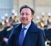 À 62 ans, Stéphane Bern, animateur star de "Secrets d'Histoire" reste l'une des personnalités les plus appréciées des Français grâce à sa culture et sa bienveillance.

Stéphane Bern - Arrivées au dîner d'état au palais de l'Elysée à Paris donné en l'honneur du roi et de la reine de Danemark.

© Christian Liewig / Bestimage