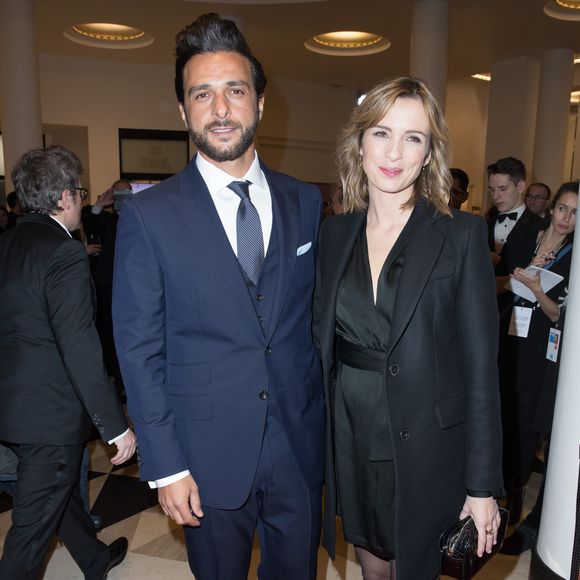 Maxim Nucci et sa compagne Isabelle Ithurburu (enceinte) - Arrivées lors de la 43ème cérémonie des Cesar à la salle Pleyel à Paris, le 2 mars 2018.
© Dominique Jacovides - Olivier Borde / Bestimage