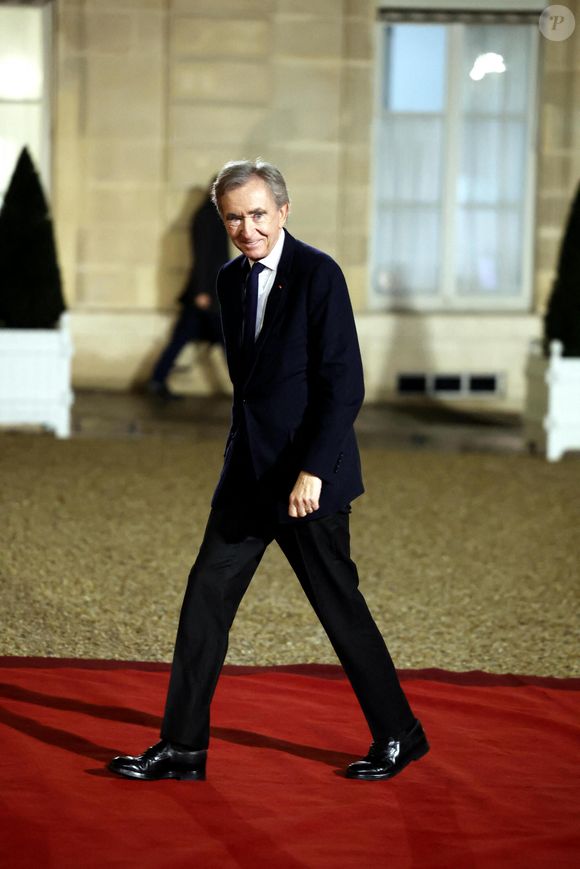 Bernard Arnault, Pdg de LVMH au palais de l'Elysée pour un dîner de travail  lors du sommet pour l'action sur l'intelligence artificielle à Paris le 10 février 2025.

© Dominique Jacovides / Bestimage