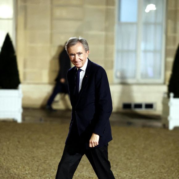 Bernard Arnault, Pdg de LVMH au palais de l'Elysée pour un dîner de travail  lors du sommet pour l'action sur l'intelligence artificielle à Paris le 10 février 2025.

© Dominique Jacovides / Bestimage