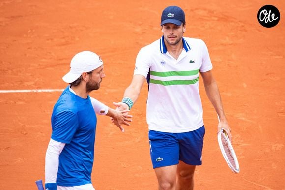 Gregoire Barrere et Lucas Pouille - Internationaux de France de tennis de Roland Garros 2024 à Paris le 2 juin 2024. Baptiste Autissier / Panoramic / Bestimage