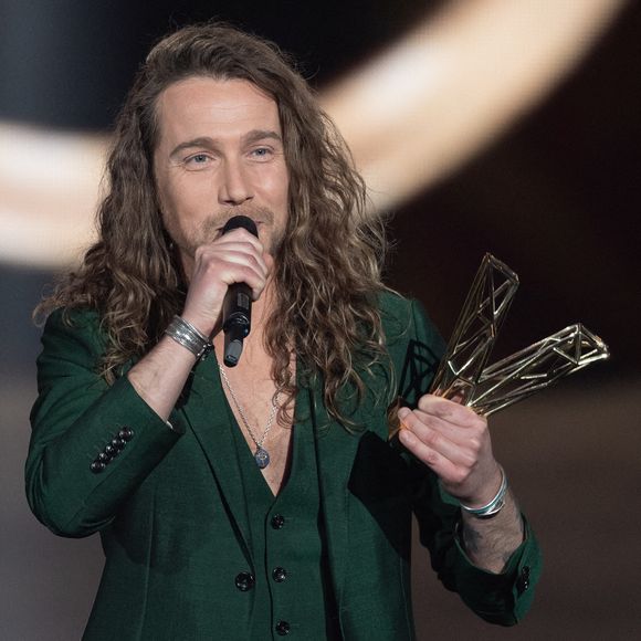 Julien Dore reçoit le prix de la meilleure création audiovisuelle de l'année lors des 36e Victoires de la Musique à la Seine Musicale le 12 février 2021 à Boulogne-Billancourt, France. Photo David Niviere/Abaca