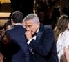 La raison ? Il souffre d'une sinusite.

George Clooney assiste à la première de "Jay Kelly" au Festival international du film de Venise au Lido de Venise, le 28 août 2025. 

Photo : SGPItalia