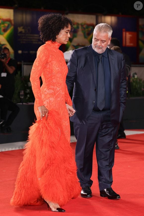 Virginie Silla, Luc Besson assistent à un tapis rouge pour le film "Dogman" au 80ème Festival International du Film de Venise le 31 août 2023 à Venise, Italie. Photo by Marco Piovanotto/ABACAPRESS:COM