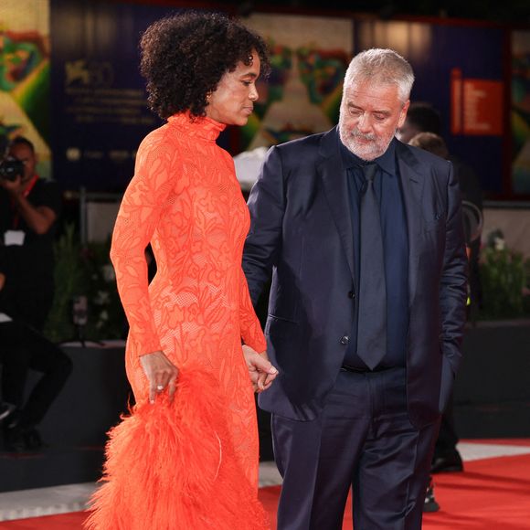 Virginie Silla, Luc Besson assistent à un tapis rouge pour le film "Dogman" au 80ème Festival International du Film de Venise le 31 août 2023 à Venise, Italie. Photo by Marco Piovanotto/ABACAPRESS:COM