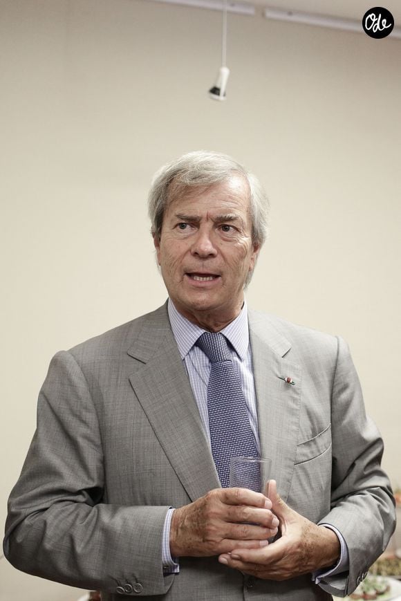 Exclusif - Vincent Bolloré - Remise du prix Bretagne-prix Breizh parrainé par le groupe Bolloré à Lorraine Fouchet pour son livre " Entre ciel et Lou " aux éditions Héloise d'Ormesson, à la Maison de Bretagne à Paris le 22 juin 2016. © Stéphane Lemouton / BestImage