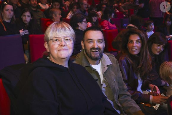 Exclusif - Cyril Lignac et sa compagne Déborah - Célébrités lors du concert "50 Ans d'Amour" de Chantal Goya au palais des Congès à Paris, France, le 29 mars 2026. Deux représentations à guichet fermé. © Jack Tribeca/Bestimage