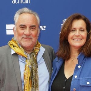 Antoine Duléry et Pascale Pouzadoux au photocall de la 4ème édition du festival du film de Demain à Vierzon, France, le 5 juin 2025. © Coadic Guirec/Bestimage