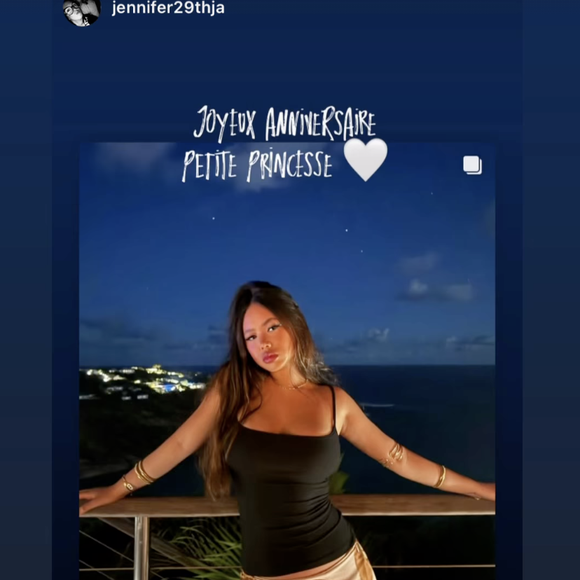 Capture d'écran de la story Instagram de Læticia Hallyday.