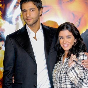 Jenifer et Maxim Nucci à l'avant premiere du film "Alive" au cinéma Paramount Opera le 12 octobre 2014.