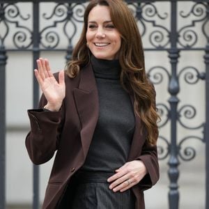 Catherine (Kate) Middleton, princesse de Galles, lance un nouveau projet de la "Royal Foundation Centre for Early Childhood" visant à soutenir les jeunes enfants dans le développement de compétences sociales à Londres, Royaume Uni, le 4 février 2025. © Julien Burton/Bestimage