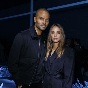 Tony Parker et Agathe Teyssier Napoletano assistent au défilé Christian Dior printemps-été 2025 lors de la Fashion Week de Paris, le 24 septembre 2024 à Paris, en France. Photo : Ik Aldama/DPA/ABACAPRESS.COM
