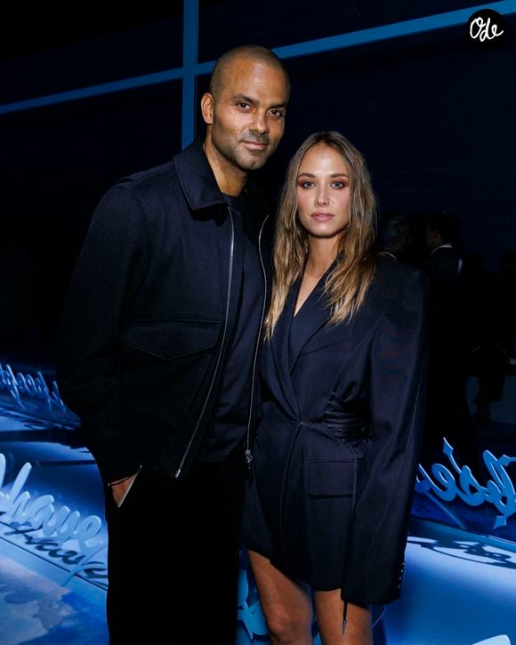 Tony Parker et Agathe Teyssier Napoletano assistent au défilé Christian Dior printemps-été 2025 lors de la Fashion Week de Paris, le 24 septembre 2024 à Paris, en France. Photo : Ik Aldama/DPA/ABACAPRESS.COM