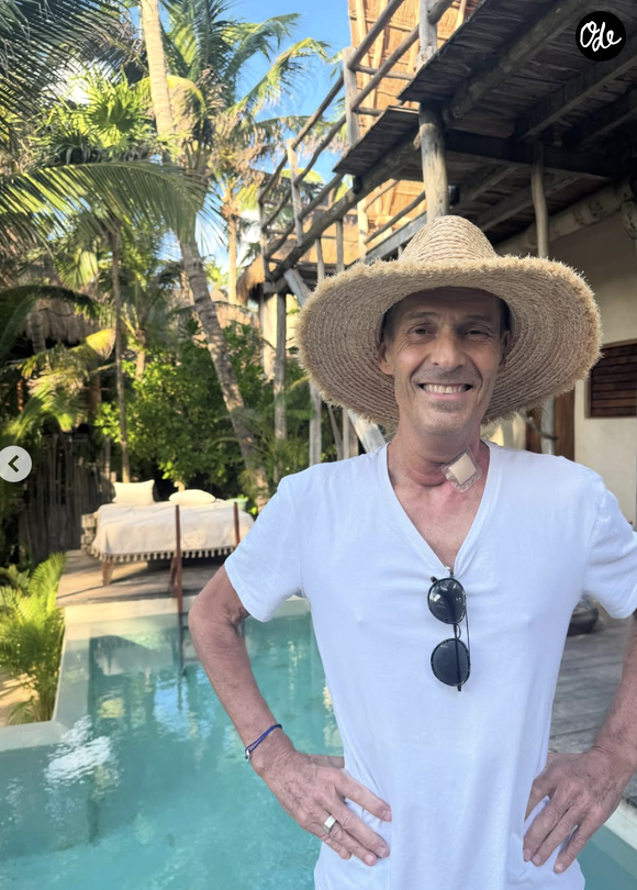 Delphine Wespiser et Roger ensemble en vacances au Mexique - Instagram @wespiserd