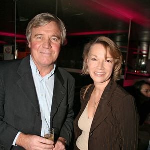 L'ancien présentateur de télévision Bruno Masure et Brigitte Lahaie assistent à une fête à L'Etoile à Paris, France, le 6 décembre 2005, à l'occasion de la 1000e édition du talk-show de l'ex-star du porno Brigitte Lahaie, 'L'Amour et Vous' sur RMC. Photo Benoit Pinguet/ABACAPRESS.COM