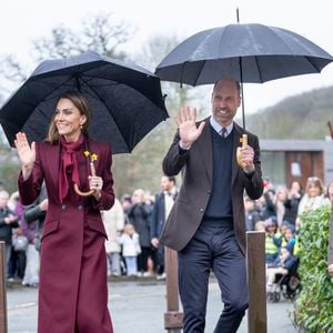 Le Prince William, le Prince de Galles, et Catherine, la Princesse de Galles, visitent Powys, à l'occasion de la fête de la Saint Davids. Photo par GOFF  / BESTIMAGE