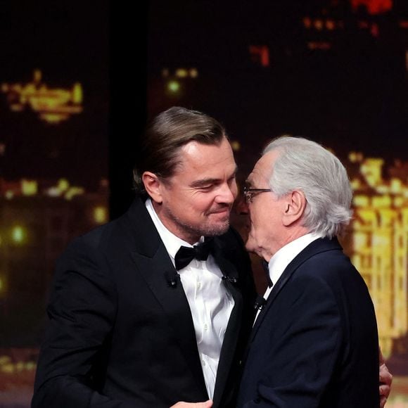 Leonardo DiCaprio, Robert De Niro (Palme d'Or d'honneur) - Cérémonie d'ouverture du 78ème Festival International du Film de Cannes, au Palais des Festivals à Cannes. Le 13 mai 2025.
© Borde-Jacovides-Moreau / Bestimage