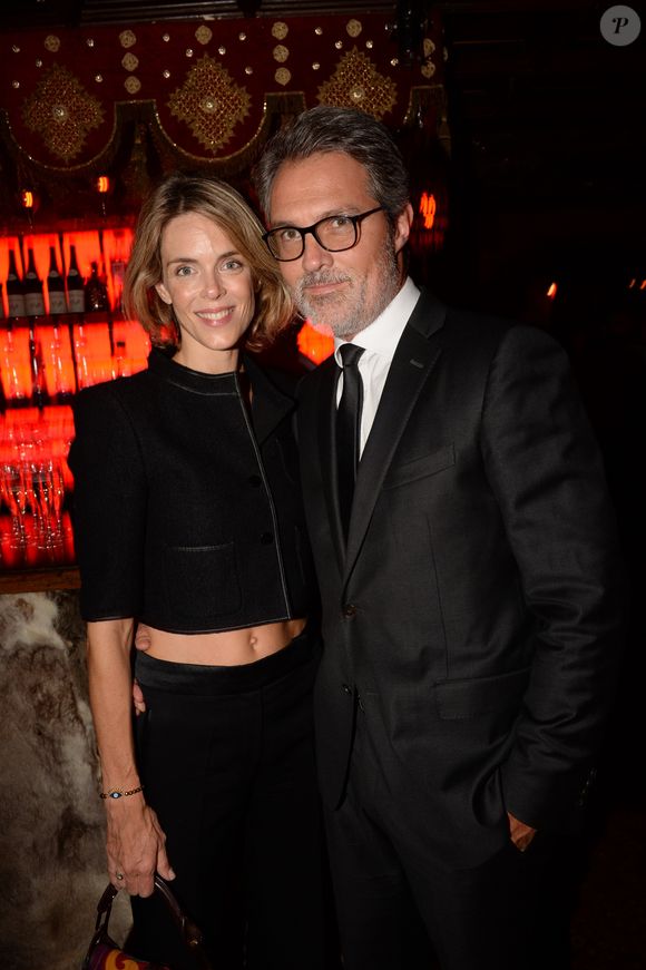 Exclusif - Stéphane Delajoux avec sa femme Julie Andrieu - After-party du film "Knock" au Raspoutine à Paris, le 16 octobre 2017. © Rachid Bellak/Bestimage