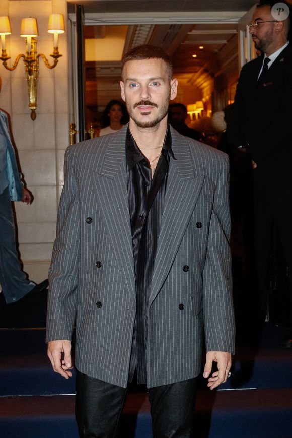 Exclusif - Matt Pokora (M Pokora) - Arrivées de la 12ème édition du Global Gift Gala à l'hôtel Four Seasons George V à Paris, France, le 05 octobre 2024.  © Christophe Clovis / Bestimage
