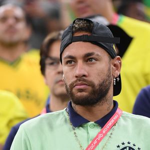 Neymar Jr lors du match "Brésil - Cameroun" (0-1) lors de la Coupe du Monde 2022 au Qatar (FIFA World Cup Qatar 2022), le 2 décembre 2022. © Philippe Perusseau / Bestimage