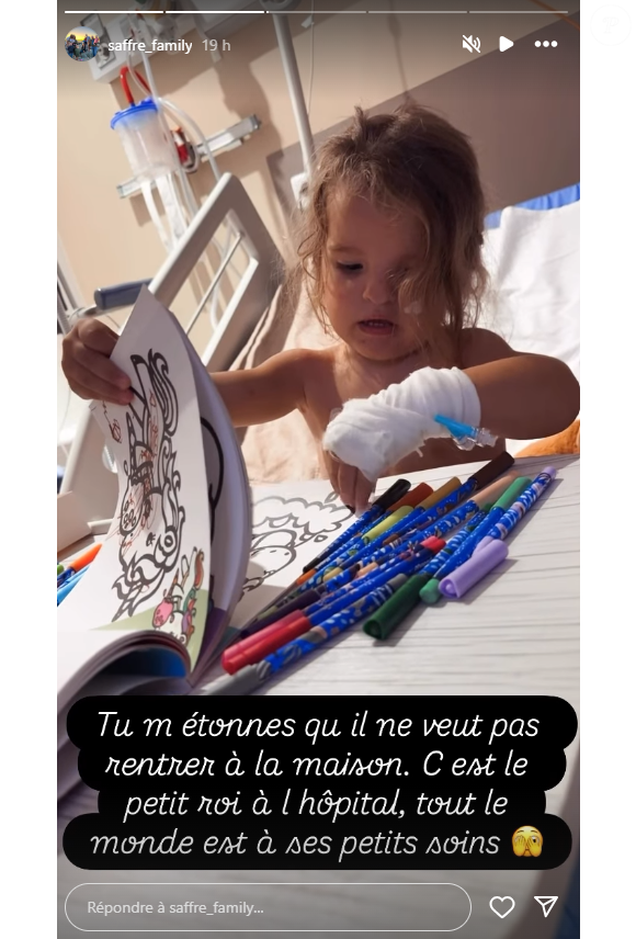 Céline Saffré donne des nouvelles de son fils malade, sur Instagram lundi 29 septembre 2025.