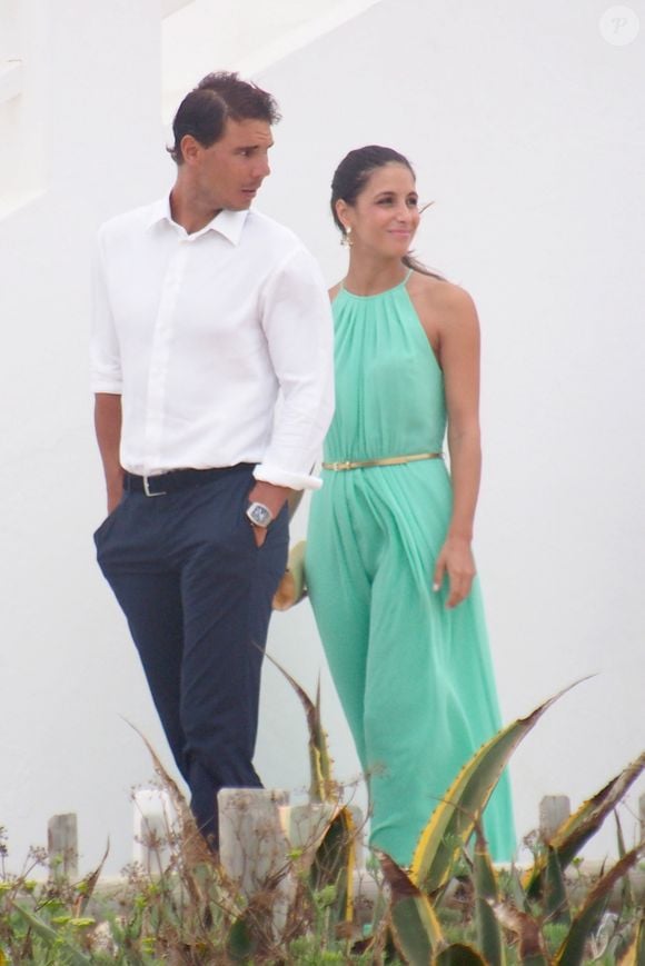 Rafael Nadal et sa petite amie Xisca Perello se rendent à un mariage à Formentera, le 19 juillet 2014