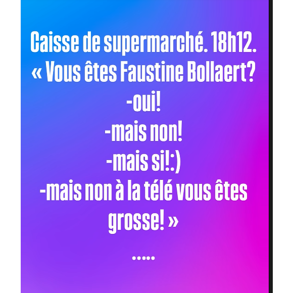 Faustine Bollaert, Instagram