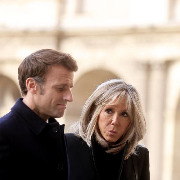 Info - Décès de Anne-Marie Trogneux, soeur de Brigitte Macron à l’âge de 93 ans - Info - Agression de Jean-Baptiste Trogneux à Amiens : deux hommes condamnés à un an et 15 mois de prison ferme - Emmanuel et Brigitte Macron - Cérémonie d’hommage national rendu à Monsieur Pierre Soulages dans la cour carrée du Louvre à Paris. Le 2 novembre 2022
© Dominique Jacovides / Bestimage
