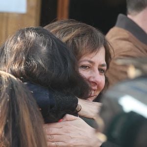 Valérie Bonneton - Arrivées aux obsèques de Bruno Salomone en l'église Sainte-Anne de Polangis de Joinville-le-Pont (Val-de-Marne) le 23 mars 2026. © Cyril Moreau - Dominique Jacovides / Bestimage