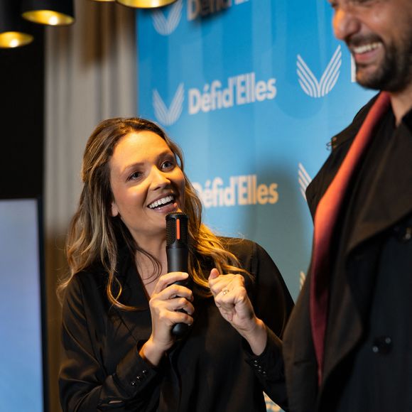 Gennifer Demey et Éric Antoine lors de la soirée de clôture Défi d'Elles Laponie et la remise d'un chèque de plus de 100 000 euros pour l'association ARSLA (Association pour la recherche sur la SLA) à l'hôtel Le Cinq Codet à Paris le 11 mars 2026.

© Julien Sarkissian / Bestimage