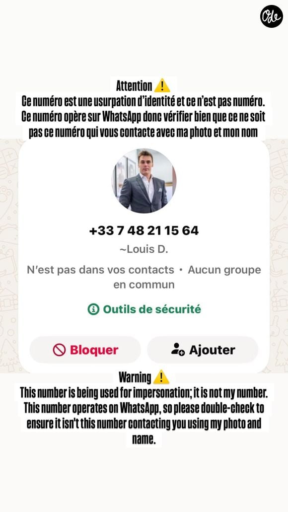 Extrait du compte Instagram de Louis Ducruet.