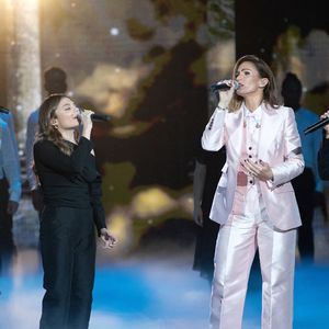 Maelle Pistoia alias Maelle, Vitaa, Slimane et Florent Pagny se produisent sur scène lors des 35e Victoires de la Musique à la Seine Musicale le 14 février 2020 à Boulogne-Billancourt, France. Photo by David Niviere/ABACAPRESS.COM