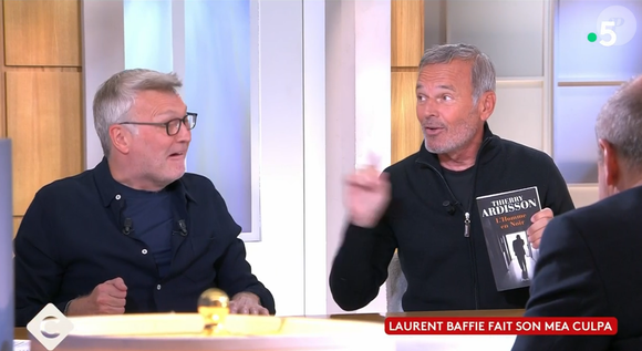 Laurent Baffie présente ses excuses à Thierry Ardisson dans "C à vous", le 6 mai 2025, sur France 5, Laurent Ruquier s'en mêle