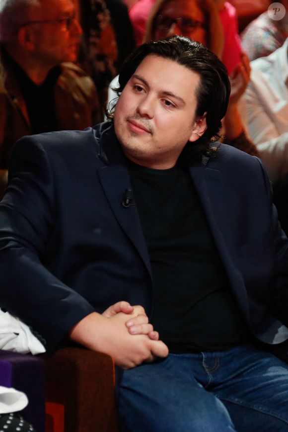 Exclusif - Enzo Gaccio lors de l'enregistrement de l'émission "Famille je vous aime" présentée par M. Drucker et qui sera diffusée le 13 juin 2025 sur France 3, aux Studios rive gauche à Paris, France, le 14 avril 2025. © Clovis-Gaffiot/Bestimage