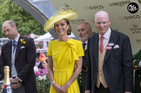 Elle a complété sa tenue avec des accessoires symboliques ayant appartenu à Elizabeth II et à la princesse Diana.

Le prince William, prince de Galles, et Catherine (Kate) Middleton, princesse de Galles, - 17 juin 2026.
GOFF  / BESTIMAGE