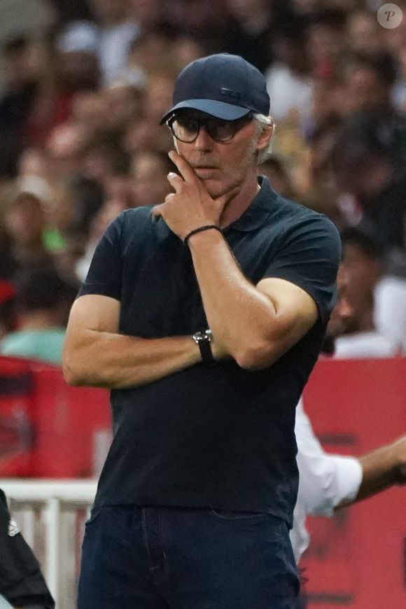 Laurent Blanc (Entraineur de Lyon) - Ligue 1 Uber Eats - Match de football de Nice face à Lyon (0-0) à Nice le 27 aout 2023.