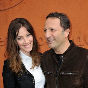 Arthur Essebag, Mareva Galanter posant au Village pendant les Internationaux de France de Tennis à Roland-Garros à Paris, France le 05 juin 2016. Photo par Alban Wyters/ABACAPRESS.COM