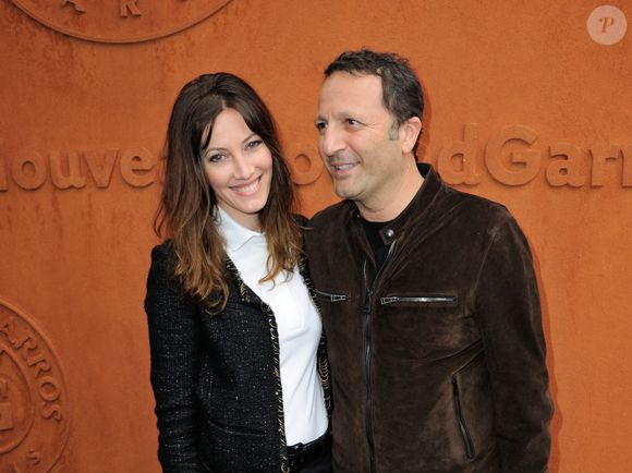 Arthur Essebag, Mareva Galanter posant au Village pendant les Internationaux de France de Tennis à Roland-Garros à Paris, France le 05 juin 2016. Photo par Alban Wyters/ABACAPRESS.COM