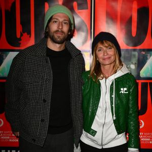 Axelle Laffont et son compagnon Romain Sichez lors de l'avant-première du film "Jours sauvages" au cinéma Max Linder à Paris le 3 avril 2023. © Veeren / Bestimage