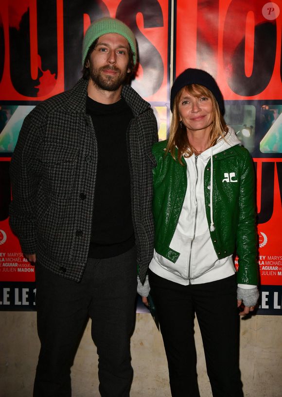 Axelle Laffont et son compagnon Romain Sichez lors de l'avant-première du film "Jours sauvages" au cinéma Max Linder à Paris le 3 avril 2023. © Veeren / Bestimage
