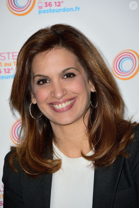 Sonia Mabrouk participe à la conférence de presse sur 'PasteurDon 2013' à l'Institut Pasteur à Paris, France le 10 octobre 2013. PasteurDon est une opération de sensibilisation du public à la recherche médicale et d'appel aux dons. Photo par Nicolas Briquet/ABACAPRESS.COM