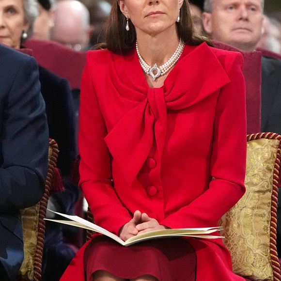 Catherine (Kate) Middleton, princesse de Galles - La famille royale d'Angleterre célèbre le 76ème Commonwealth Day à l'abbaye de Westminster à Londres le 10 mars 2025. ©Backgrid UK/ Bestimage